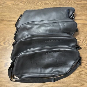 4 bolsas de sillín de cuero Pontiac Aztec 2001 completas con red para áreas de carga - Imagen 1 de 4