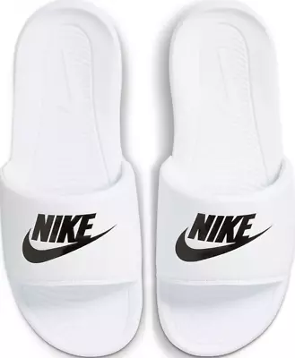 Nike Victori One Slide Men's Slides White Size 6-15 US Shower Shoes Flip Flops - Image 1 of 4