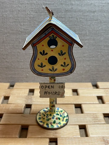 KELVIN CHEN Enamel Copper Hand paint Birdhouse  - Open 24 Hours Cover