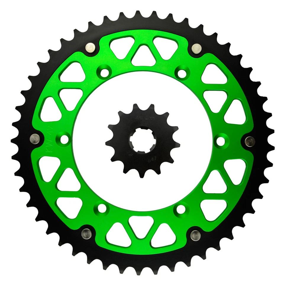 For Kawasaki KDX200 1984-2006 KDX220R 1997-2006 Front Rear Sprockets 13T-49T - Image 1 of 1