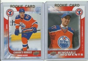 Connor McDavid Upper Deck 2015-16 NHCD Rookie RC #6 + Bonus Card #16 (Lot of 2) - Picture 1 of 2