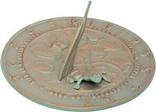 Whitehall Products Frog Sundial, Copper Verdi