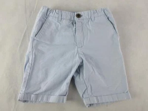 ZARA BOYS COLLECTION COTTON SHORTS BLUE/GRAY BOYS 7 EUC - Picture 1 of 11