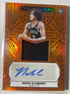 Noah Clowney 2023-24 Obsidian Orange Rookie Patch Autograph RPA Auto RC Nets /75 - Picture 1 of 5