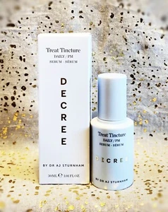 DECREE by Dr AJ Sturnham~Treat Daily / PM Serum~Anti-Ageing~30ml /1.01 fl oz~NIB - Picture 1 of 1