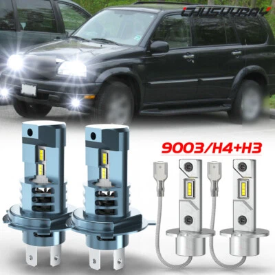Faros antiniebla altos bajos LED 4 piezas para Suzuki XL7 2002 2003 2004 2005 Foto 1 de 4