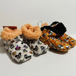 Zapatillas de Halloween 2T 3T 4T Snoopy Mickey Botines de felpa con empuñaduras Calcetines Niño pequeño - Imagen 1 de 22