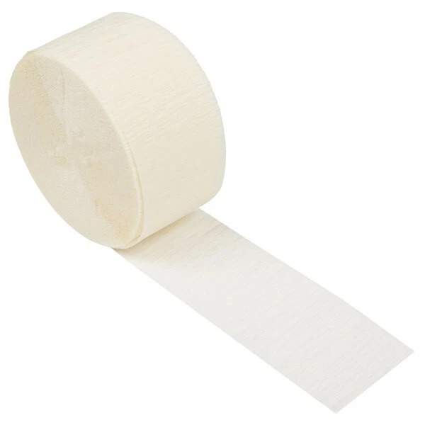 Creative Converting 078280 81' Ivory Streamer Paper Party Supplies - Image 1 of 1