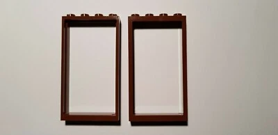 LEGO® 2x60596 Porta Finestra Telaio 1x4x6 Rosso Marrone (#CGB) Reddish Brown