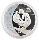 RCM 2007 $25 Sterling Silver Coin Vancouver Olympic Winter Games: Ice Hockey