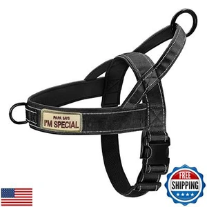 QIFBYFB No Pull Dog Harness for Medium Large Dog, Reflective Escape Proof Adj - Picture 1 of 5