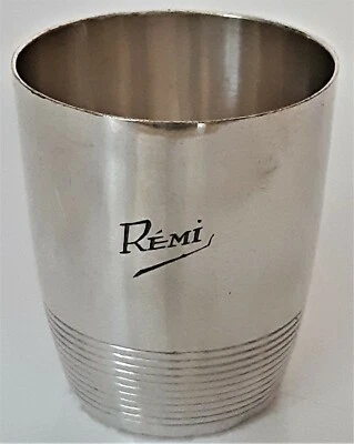  TIMBALE ANCIENNE EN METAL ARGENTE - GRAVEE "REMI" - Photo 1/4