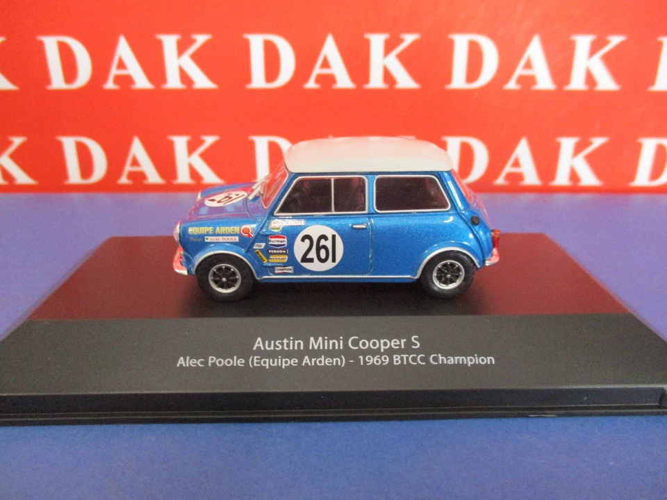 Die cast 1/43 Modellino Auto Austin Mini Cooper S BTCC 1969 A. Poole - Immagine 1 di 4
