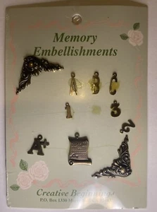 Memory Embellishments - ABC’s & 123’s (E) - Picture 1 of 2