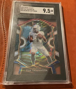 2020 Panini Select Tri Color Prizm Die Cut #45 Tua Tagovailoa RC Rookie SGC 9.5 - Picture 1 of 2