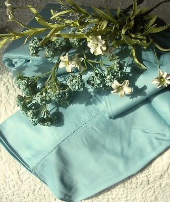 Soft Surroundings Blissful Bamboo Sheet Set Sea Glass Queen Orig. $199 - Image 1 of 4