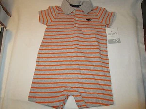 Carter's Boys One Piece 12 Month Cute Nautical Shark Theme NWT - Picture 1 of 1