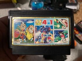 Juego Famicom NES 4 en 1 DS-12 Contra, Life Force, New Son Son, bolsillo lateral