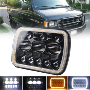 1x Rectangle H6054 LED Headlight 5x7 7x6 Hi-Lo Beam DRL Headlamp For S10 Blazer - Picture 1 of 10