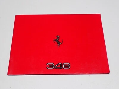 FERRARI 348 DEPLIANT BROCHURE PROSPEKT CON FOTOGRAFIE 1989 (H13bis) - Immagine 1 di 4