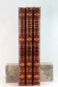 William Walton Large Red Leather Binding 3 Volume 1898 Paris Known and Unknown - Imagen 1 de 12