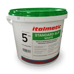 PASTA DI MONTAGGIO PNEUMATICI AUTO STANDAR SLIP WHITE PREMIUM WAX ITALMATIC 5KG - Foto 1 di 1