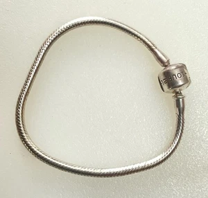 Soufeel Signed Sterling Silver Charm Bracelet 6.5 Inches Long 13 Grams - Picture 1 of 4