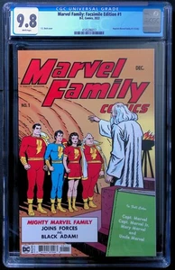 Cubierta The Marvel Family #1 edición facsímil (2022) CGC 9.8 - Imagen 1 de 3
