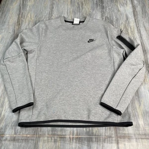 Nike Tech Sportswear Fleece Mens Medium Long Sleeve Pullover Sweatshirt NWOT - Picture 1 of 3