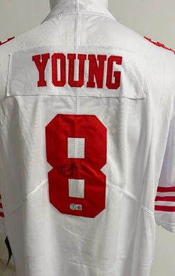 Camiseta deportiva personalizada firmada por Steve Young con certificado de autenticidad XL Foto 1 de 4
