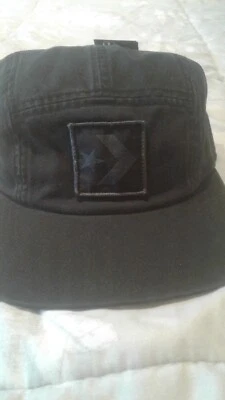 De colección Años 90 Converse All Star Chuck Taylor Sombrero Snap Back Negro Nuevo con etiquetas Foto 1 de 4