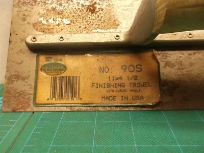 Paleta para paneles de yeso de acabado mango de plástico curvo 11"x4,5" Nu-Pride 90S hecha en EE. UU. Foto 1 de 3