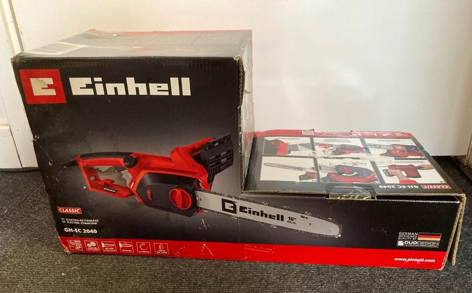 Einhell Electric Chainsaw 40cm 2000W 16 Inch Wood Saw Corded GH-EC 2040 - Image 1 of 4
