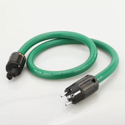 HiFi OFC Silver Plated Power Cable US EU Plug IEC C15 Female AC Main Supply Wire - Image 1 of 4