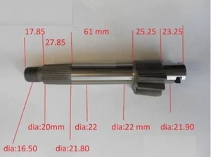 Eje sector dirección compatible con Kubota serie B7100 - Imagen 1 de 1