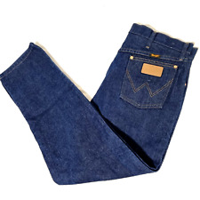 Wrangler Mens Cowboy Cut Original Fit Jeans Size 36 W36 L36 Blue Denim