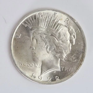 1922 Silver Peace Dollar $1 Philadelphia - Picture 1 of 2