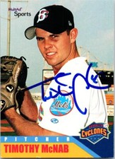 Timothy McNab autographed baseball card (Brooklyn Cyclones) 2002 MultiAd #20