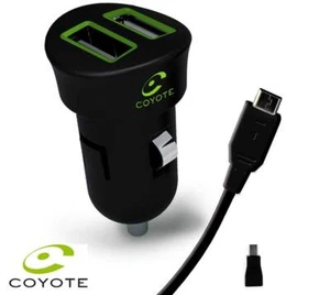 COYOTE Double chargeur USB sur Allume Cigare Coyote - Photo 1/1