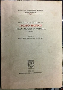 (Venezia) LE VISITE PASTORALI DI JACOPO MONICO NELLA DIOCESI DI VENEZIA 1829-45 - Imagen 1 de 1