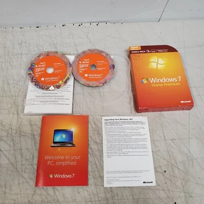 Microsoft  Windows 7 Home Premium 32/64-Bit with 2 Product Keys - Image 1 of 4