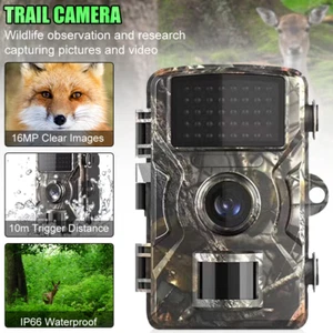 Mini Trail Kamera 16MP 1080P Wildkamera mit Nachtsicht IP66 wasserdicht - Bild 1 von 22