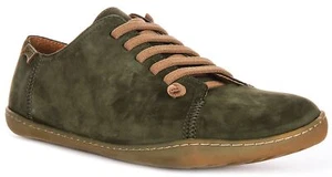 Camper 17665-292 Peu Cami Strobel Flex Nubuck Hombre Entrenador Verde Reino Unido 3-12 - Imagen 1 de 6