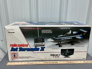 Vintage Nikko Jet Tornado II Remote Control Boat Complete NICE! 1:10 scale