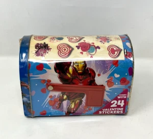 Marvel Avengers Assemble Metal Mini Valentine's Mailbox Tin Box NEW Sealed - Picture 1 of 5