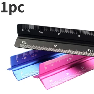 Aluminum Alloy Triangular Scale Laser Charting Drawing Metric Ruler Design - Picture 1 of 13