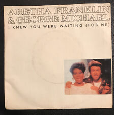 ARETHA FRANKLIN & GEORGE MICHAEL I Knew You Were Waiting For Me Vinyl Record 45