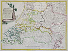 Südniederlande Original Gravure Sur Cuivre Carte Géographique Zatta 1777