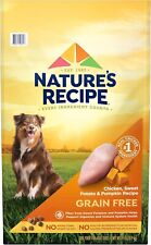 Nature′s Recipe Dry Dog Food,Grain Free Chicken,Sweet Potato&Pumpkin Recipe,24lb