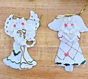 #1036 Weihnachtsengel Resin weiß Ornament - Bild 1 von 7